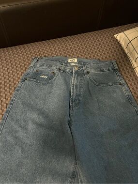 Obey Vintage Wash Blue Denim Jeans